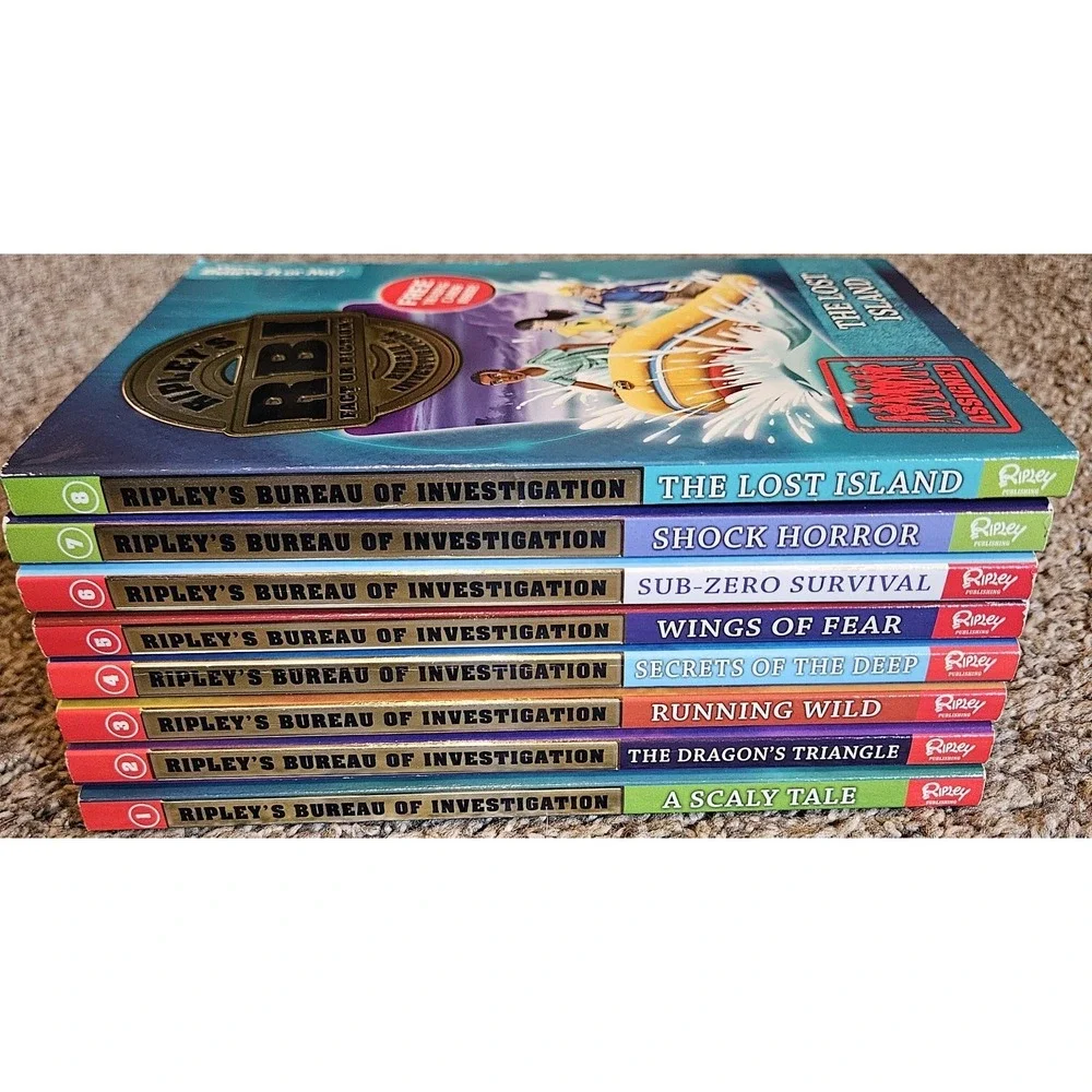 Ripley's RBI Fact Or Fiction Books Lot‎ of 8 Ripley's Bureau of Investigation